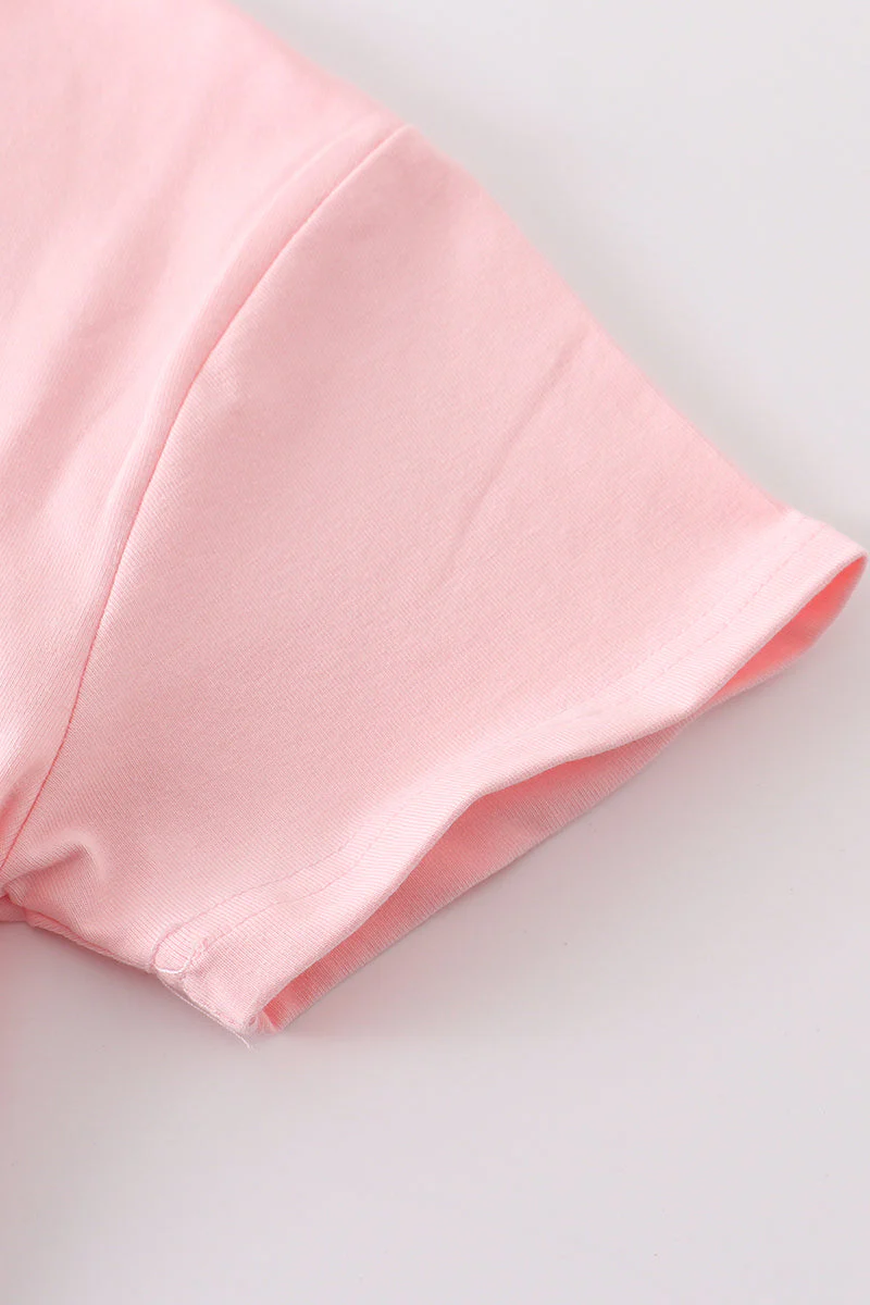 Pink blank basic t-shirt Adult Kids and baby bubble - Image 8