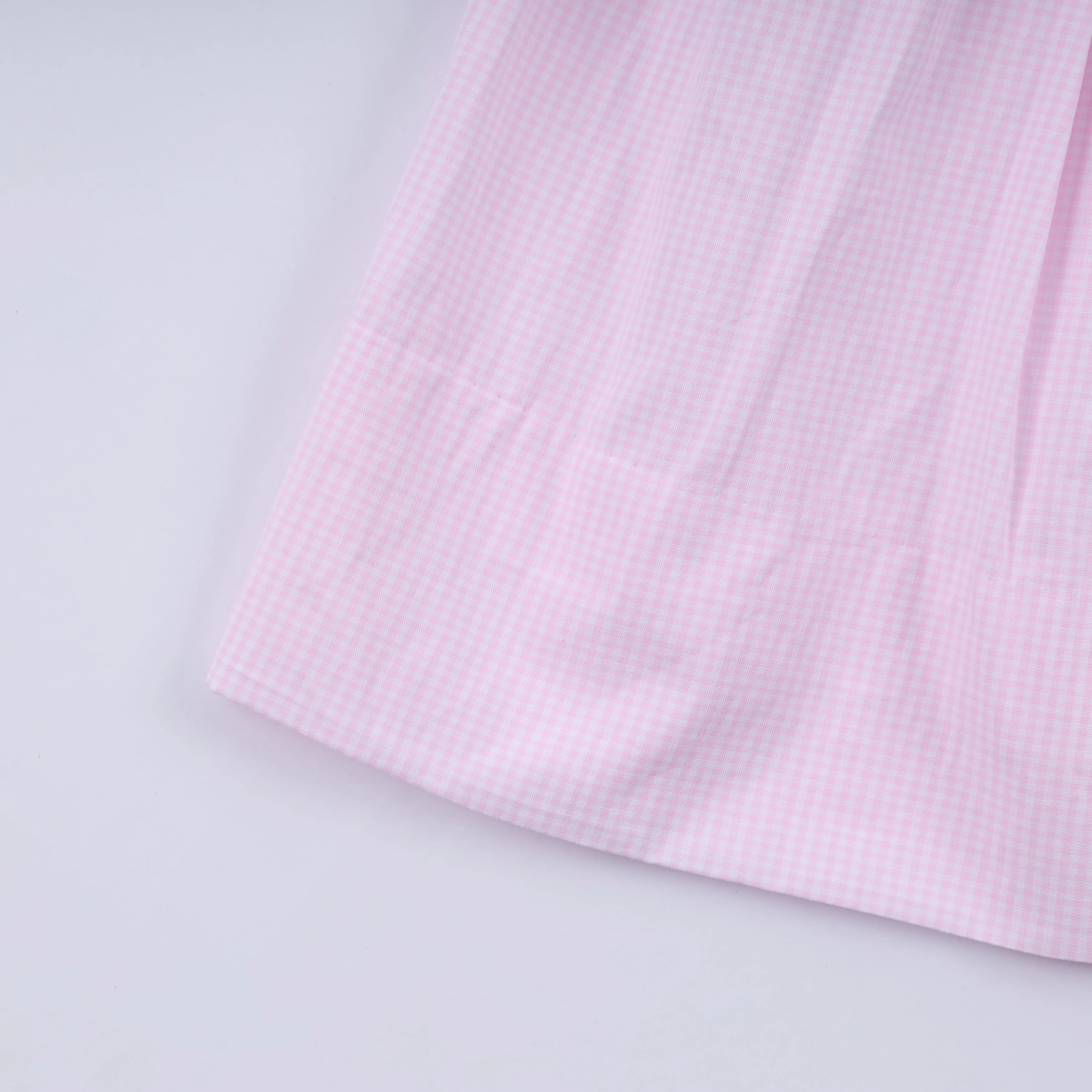 Pink christmas tree hand smocked dress - Image 5