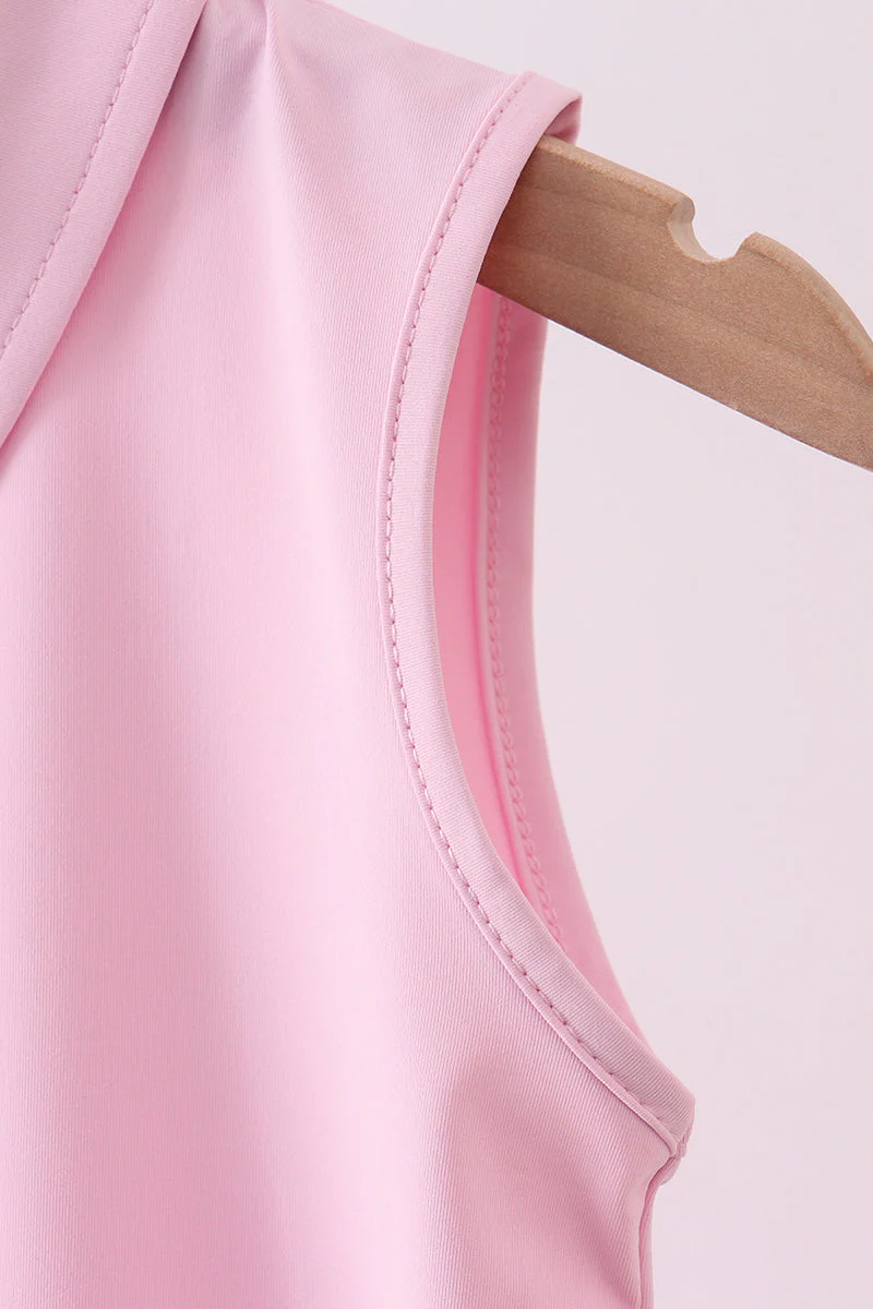 Pink everyday Knit Collared Tank - Image 3