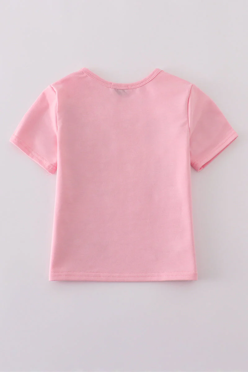 Pink star sequin mom&me top - Image 8