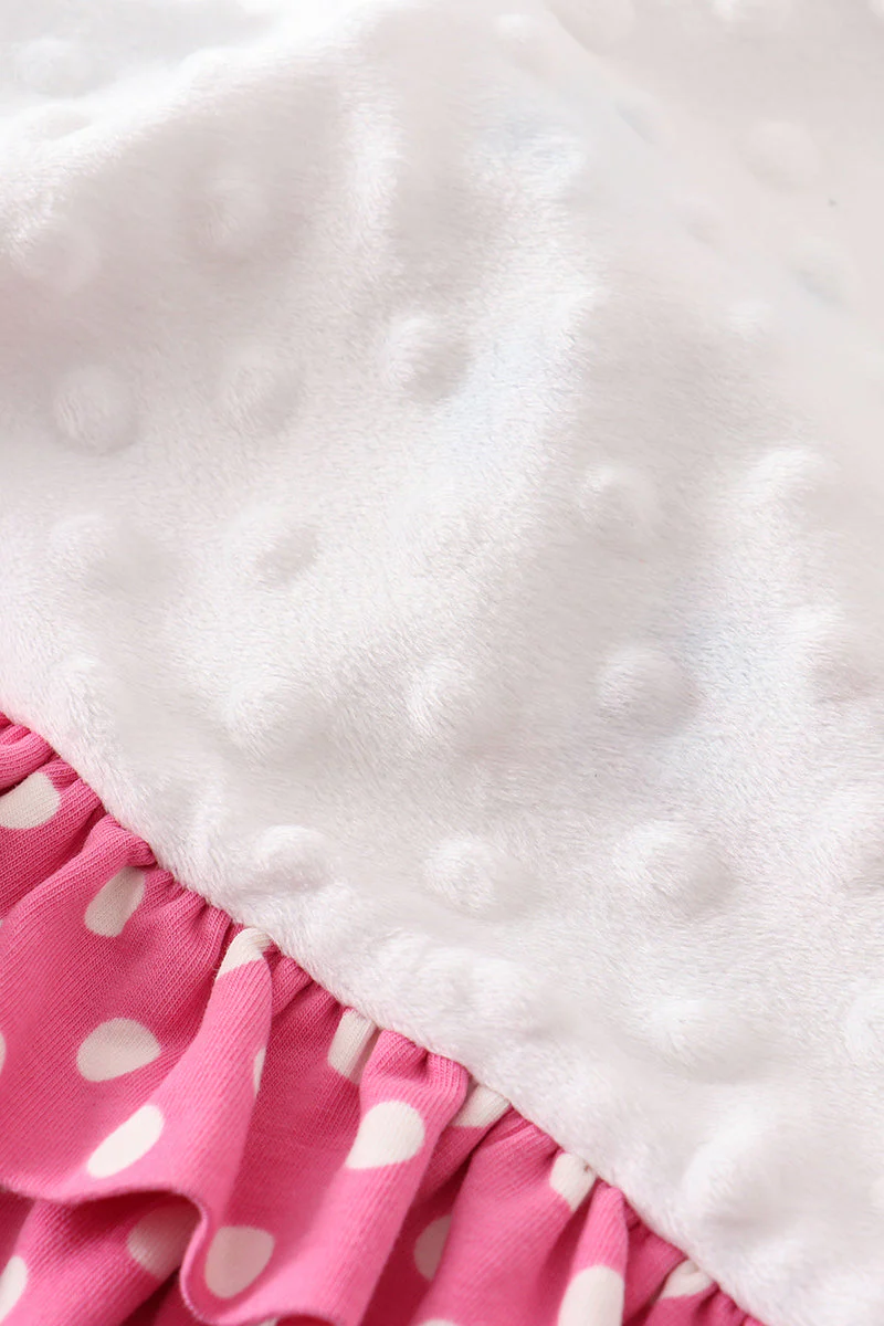 Platinum balcony print ruffle soft baby blanket - Image 5
