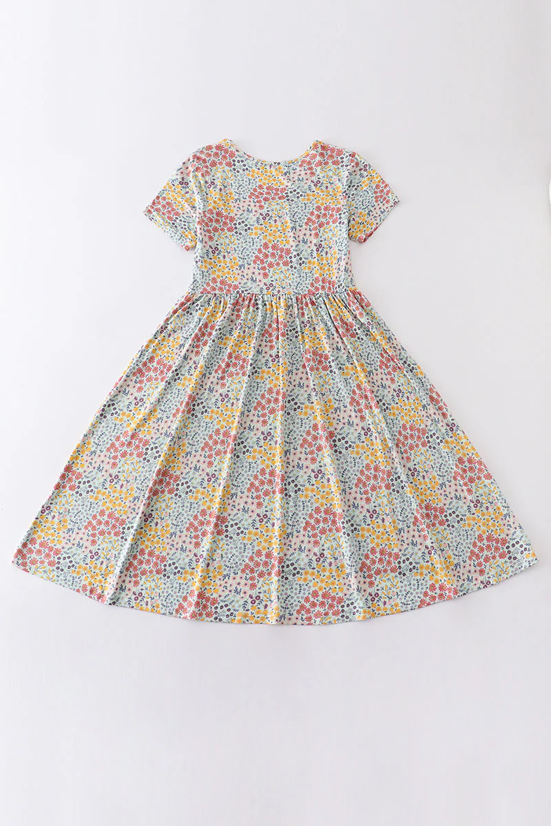 Platinum floral print dress for adult - Image 5