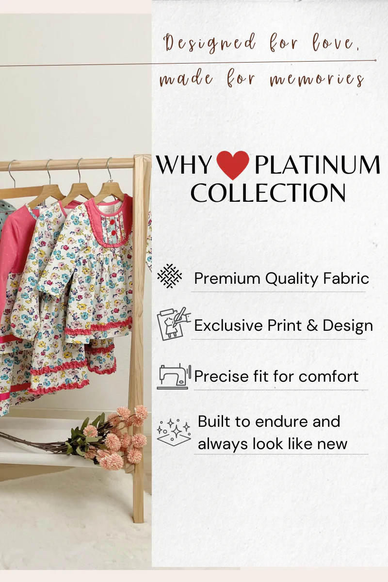 Platinum flroal print stripe tiered dress for adult - Image 6