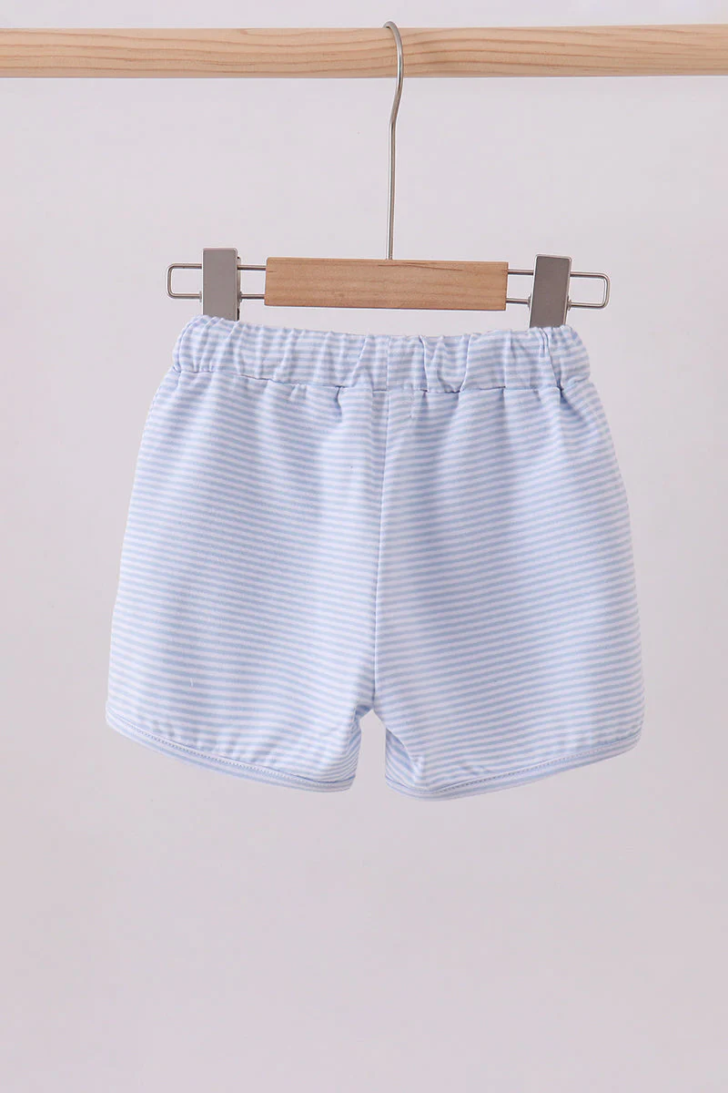 Premium Blue&white stripe drawstring shorts - Image 4