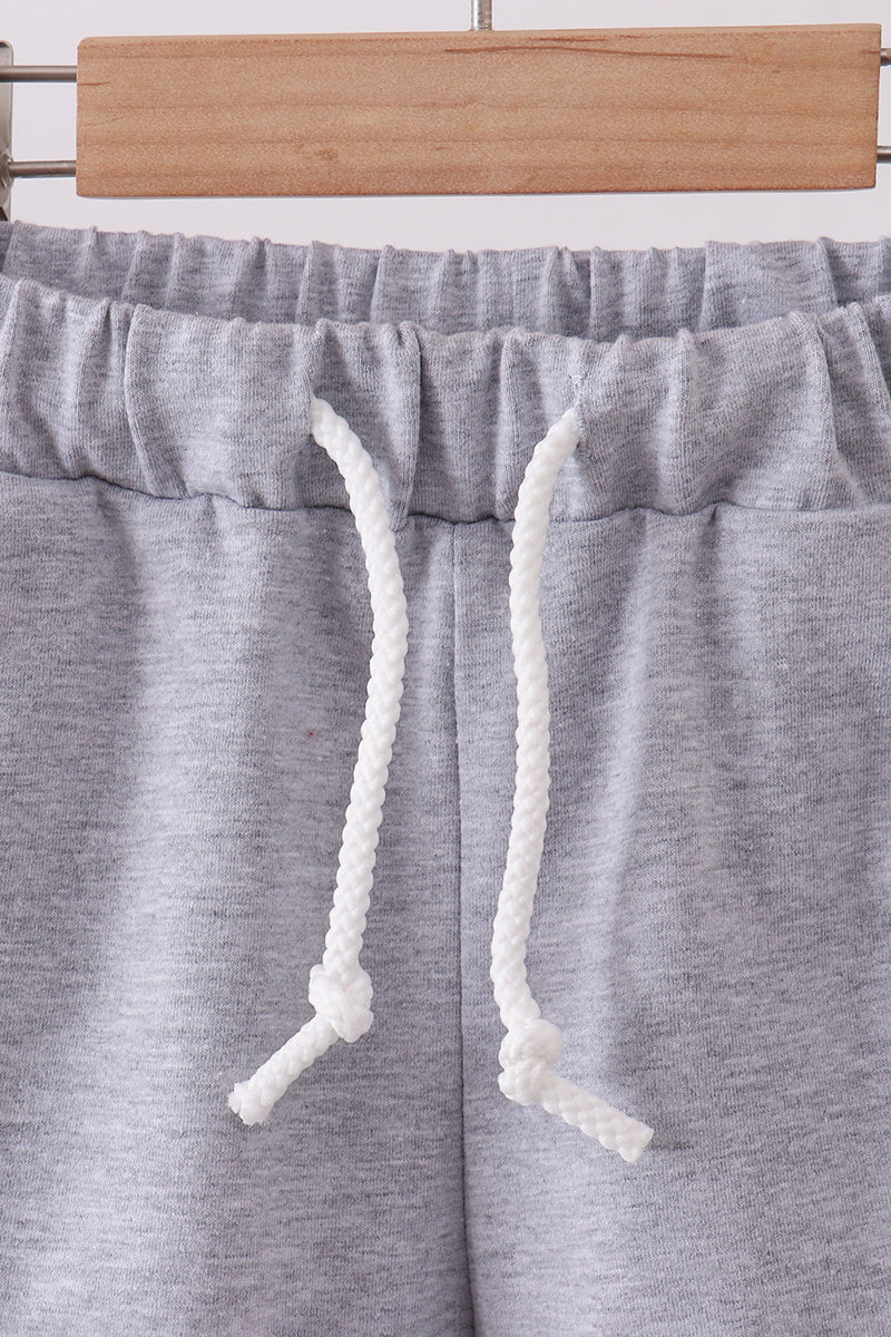 Premium Grey drawstring shorts - Image 2