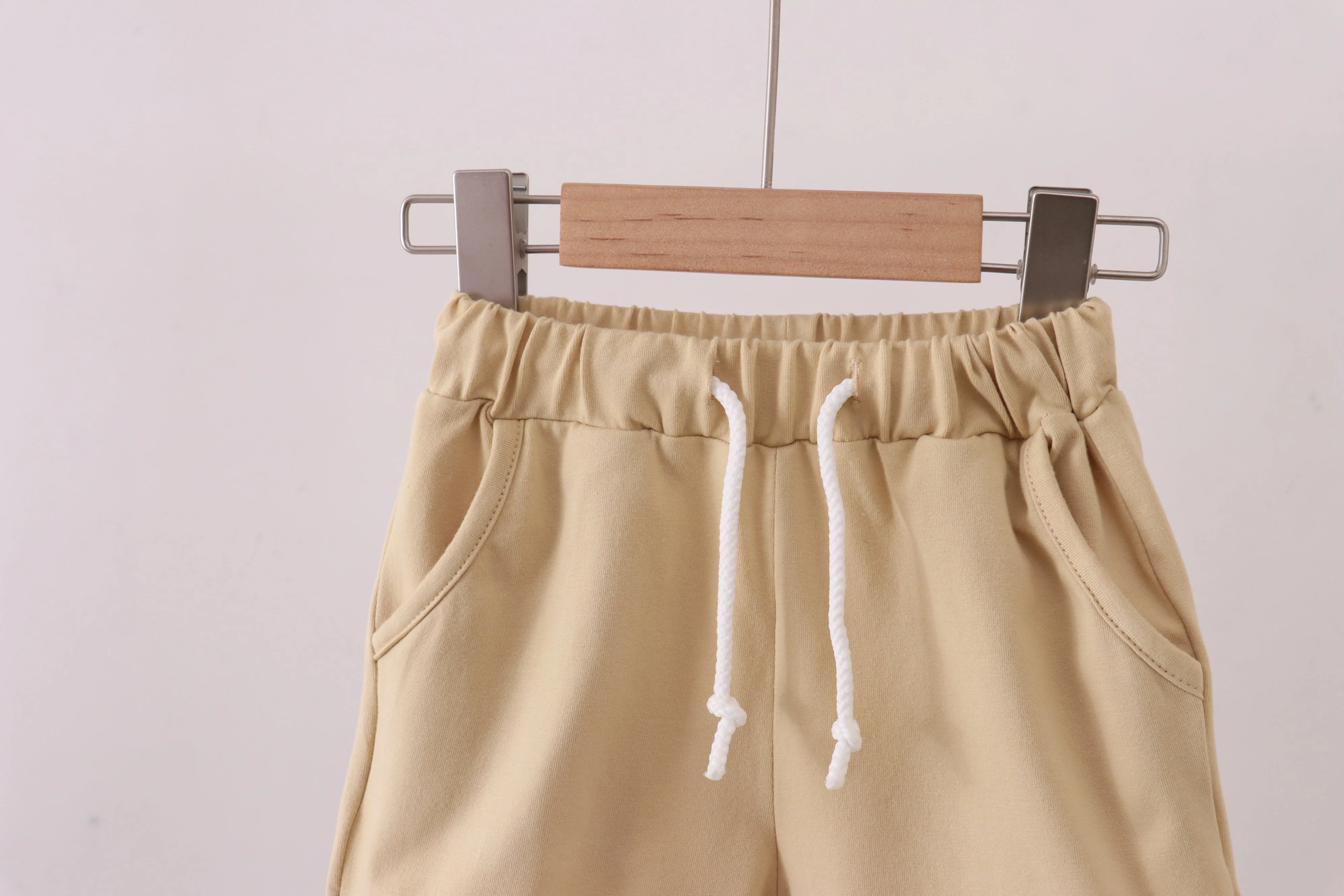 Premium Khaki drawstring shorts - Image 3