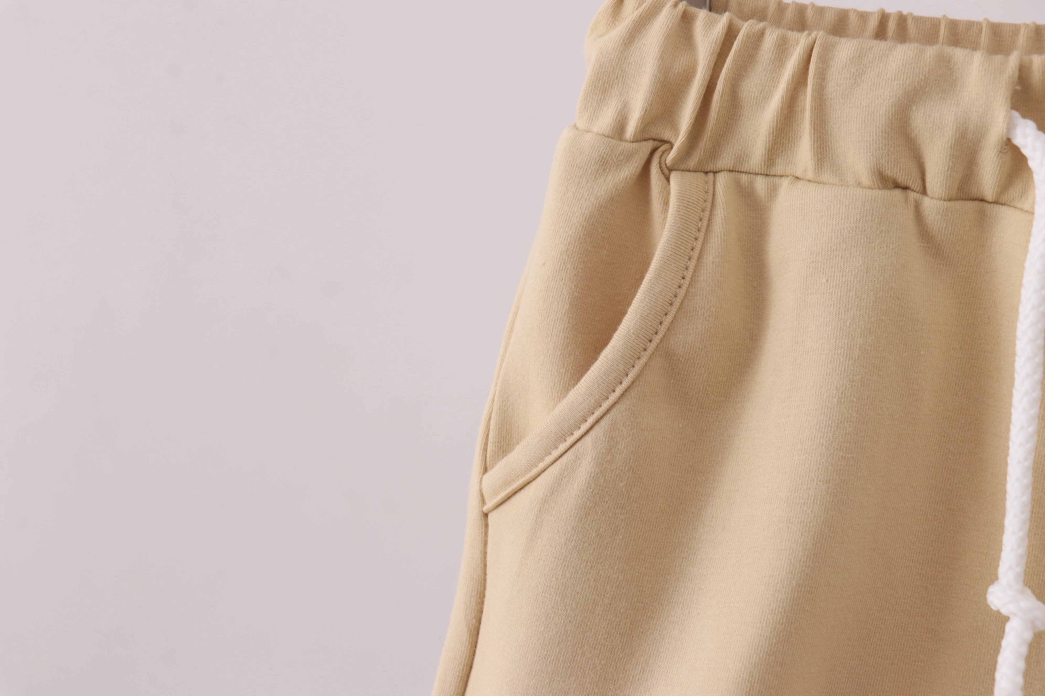 Premium Khaki drawstring shorts - Image 4