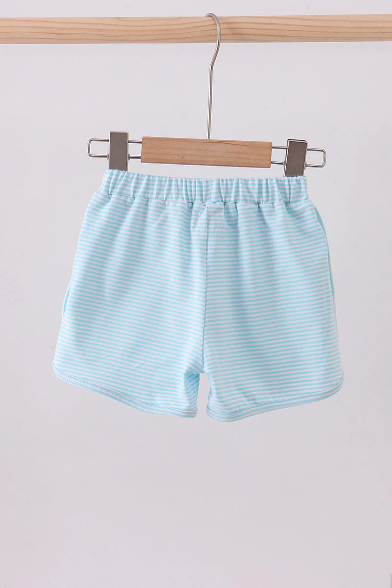 Premium Mint&white stripe bow shorts - Image 6