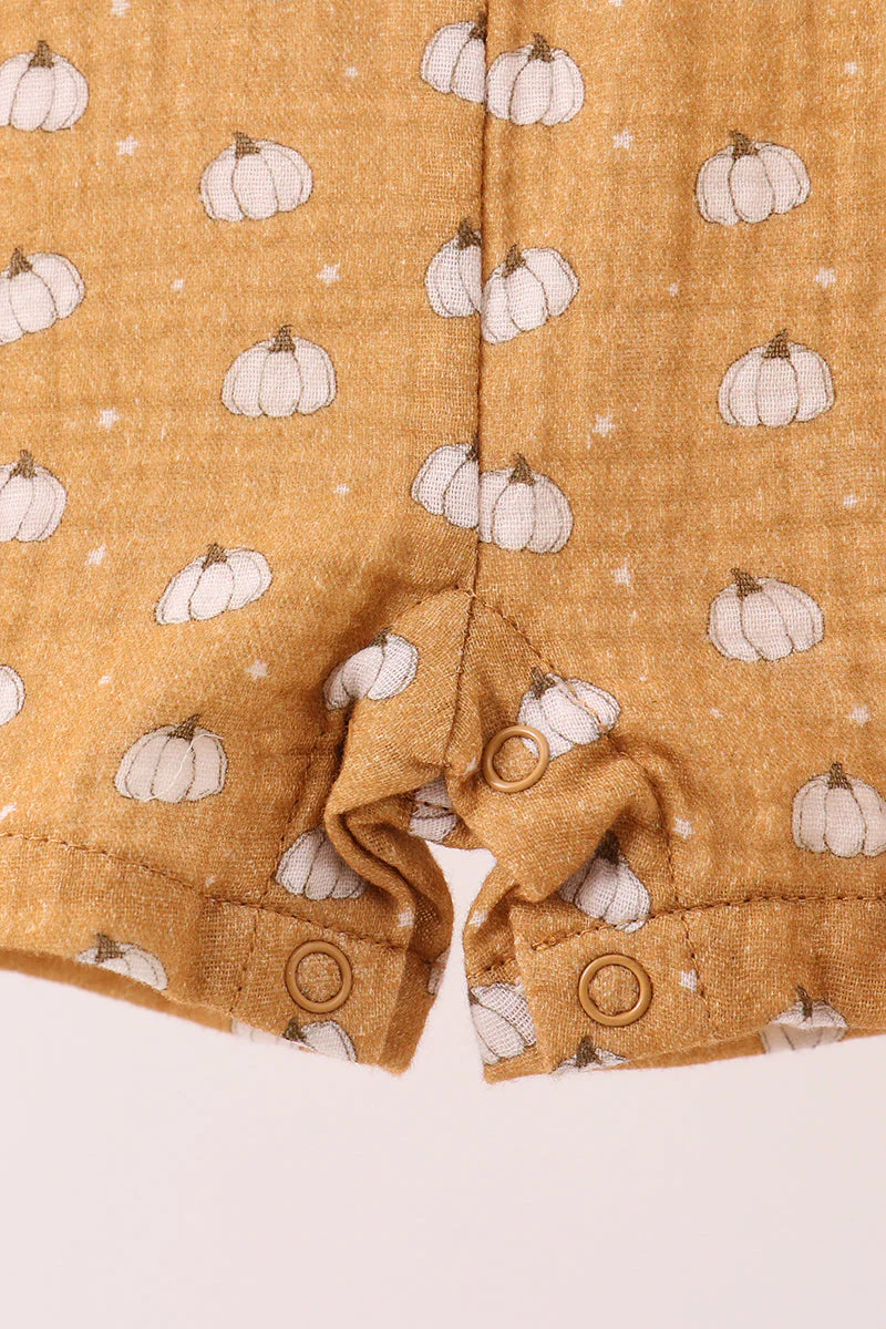Premium pumpkin print muslin jonjon - Image 3