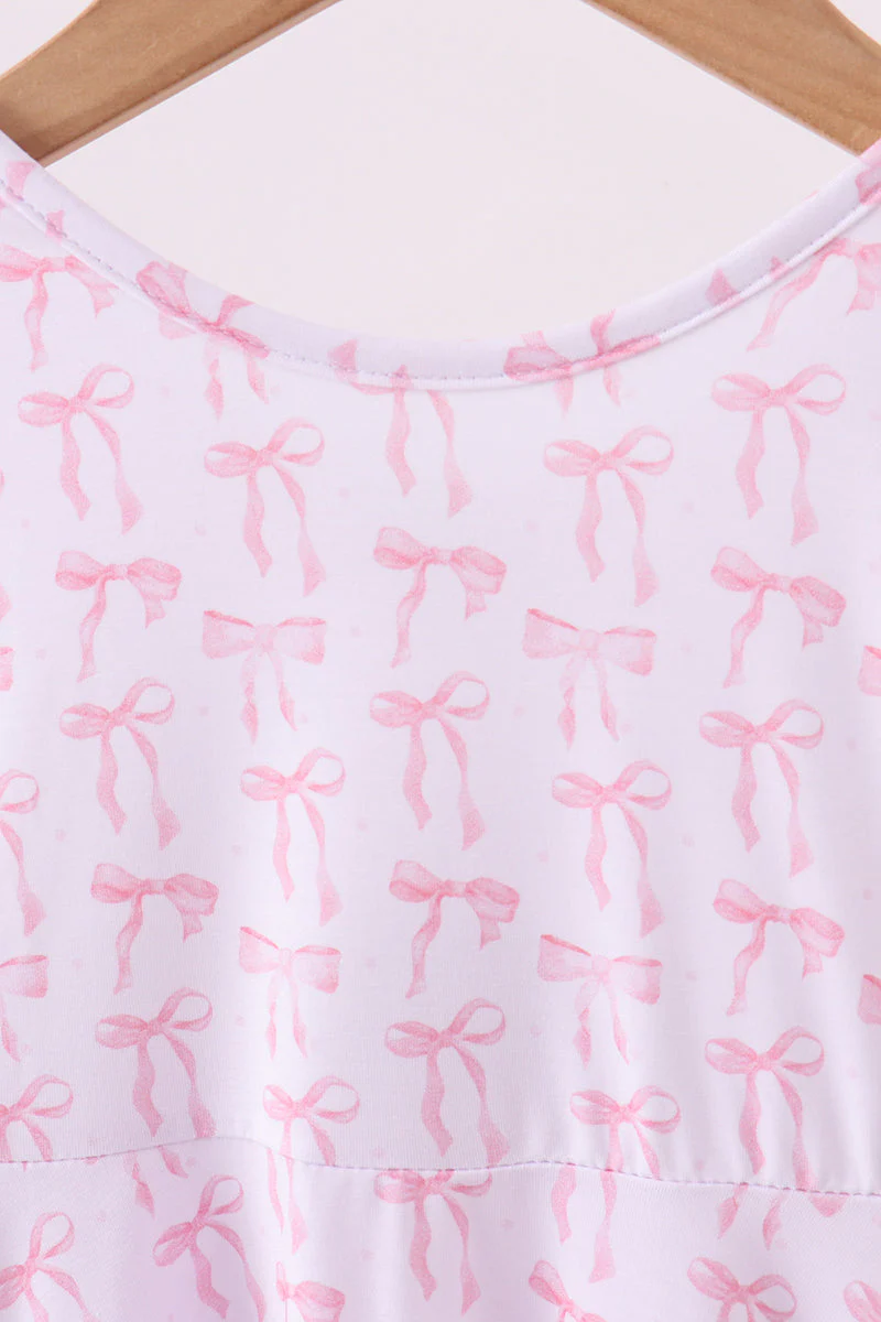 Premium tiny bow delight bamboo dress - Image 3