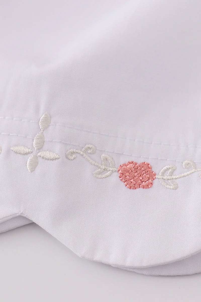Premium white floral embroidery set - Image 2