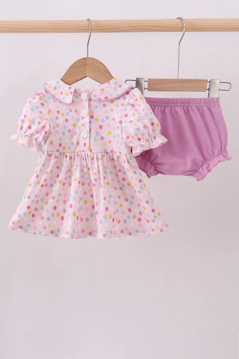 Purple birthday embroidery bloomer set - Image 5