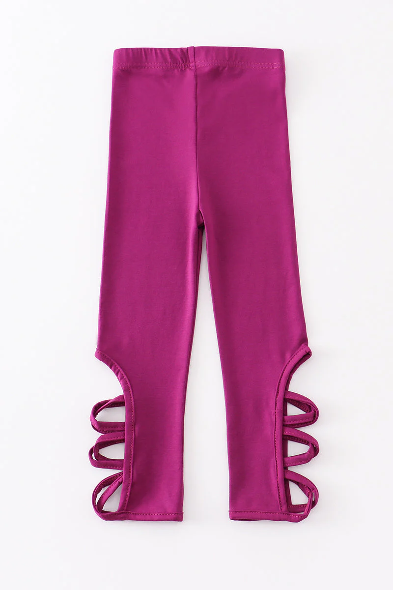 Purple hollow out legging - Image 5
