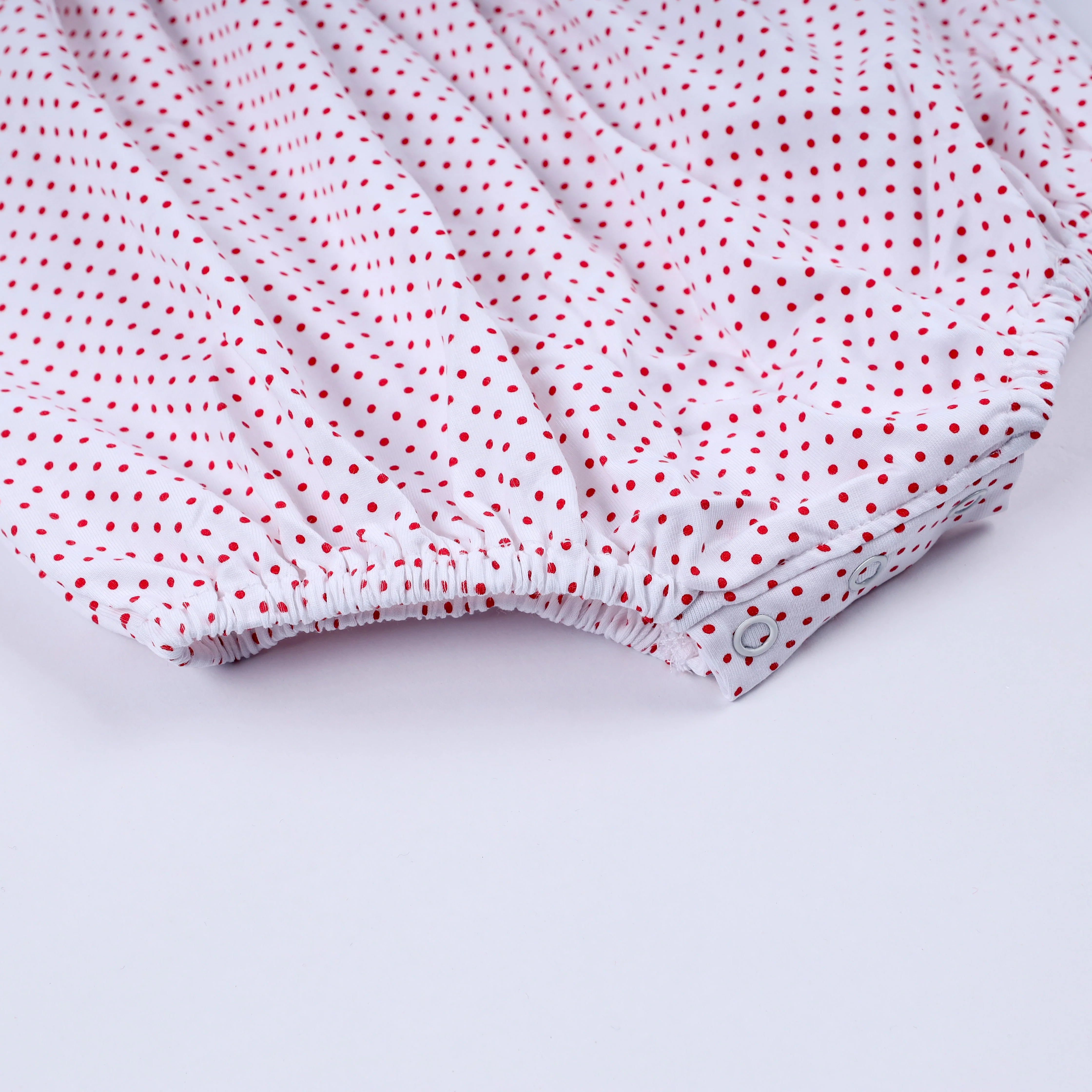 Red gingerbread hand smocked bubble - Image 4