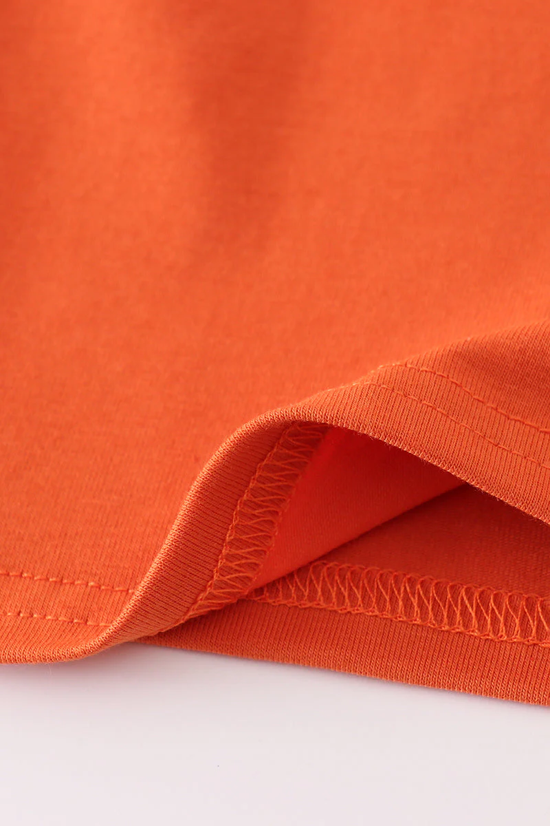 Rust deer embroidery gingham pants set - Image 3