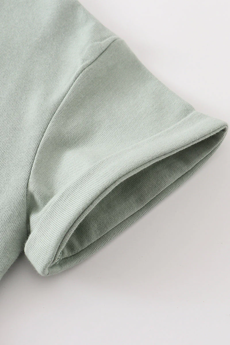 Premium Sage basic T-shirt - Image 3