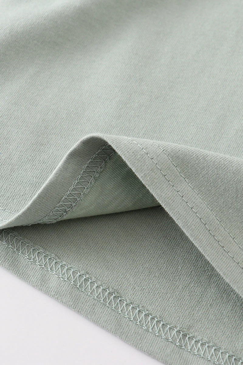Premium Sage basic T-shirt - Image 4