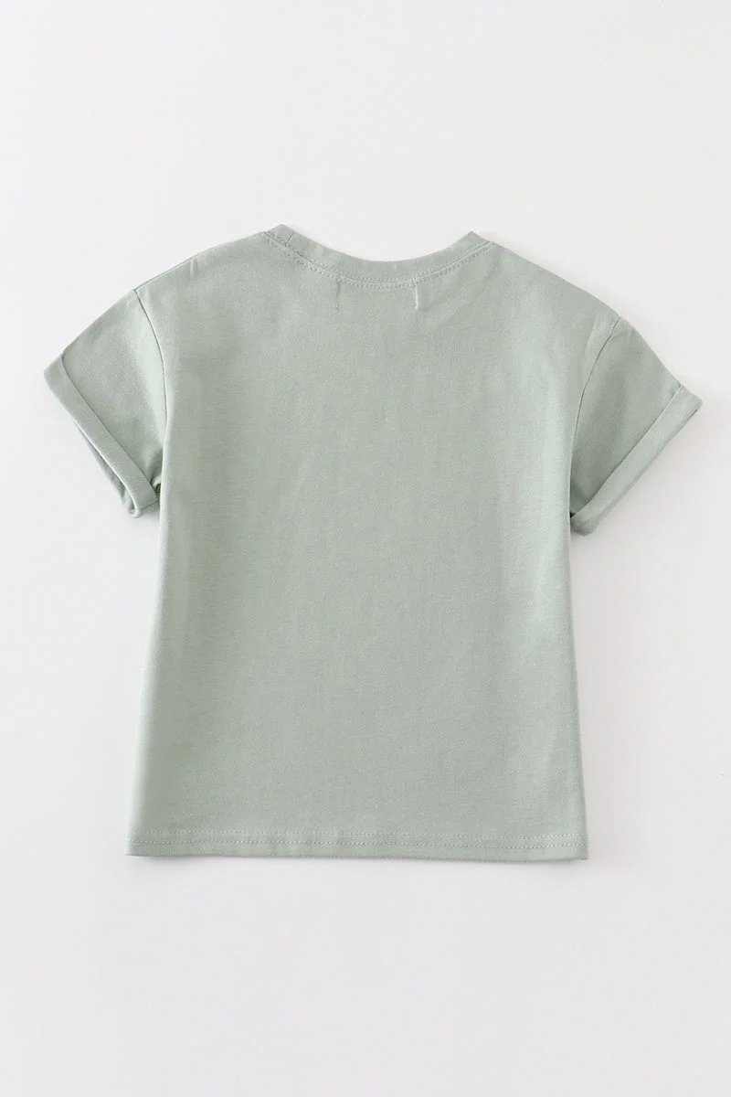 Premium Sage basic T-shirt - Image 5