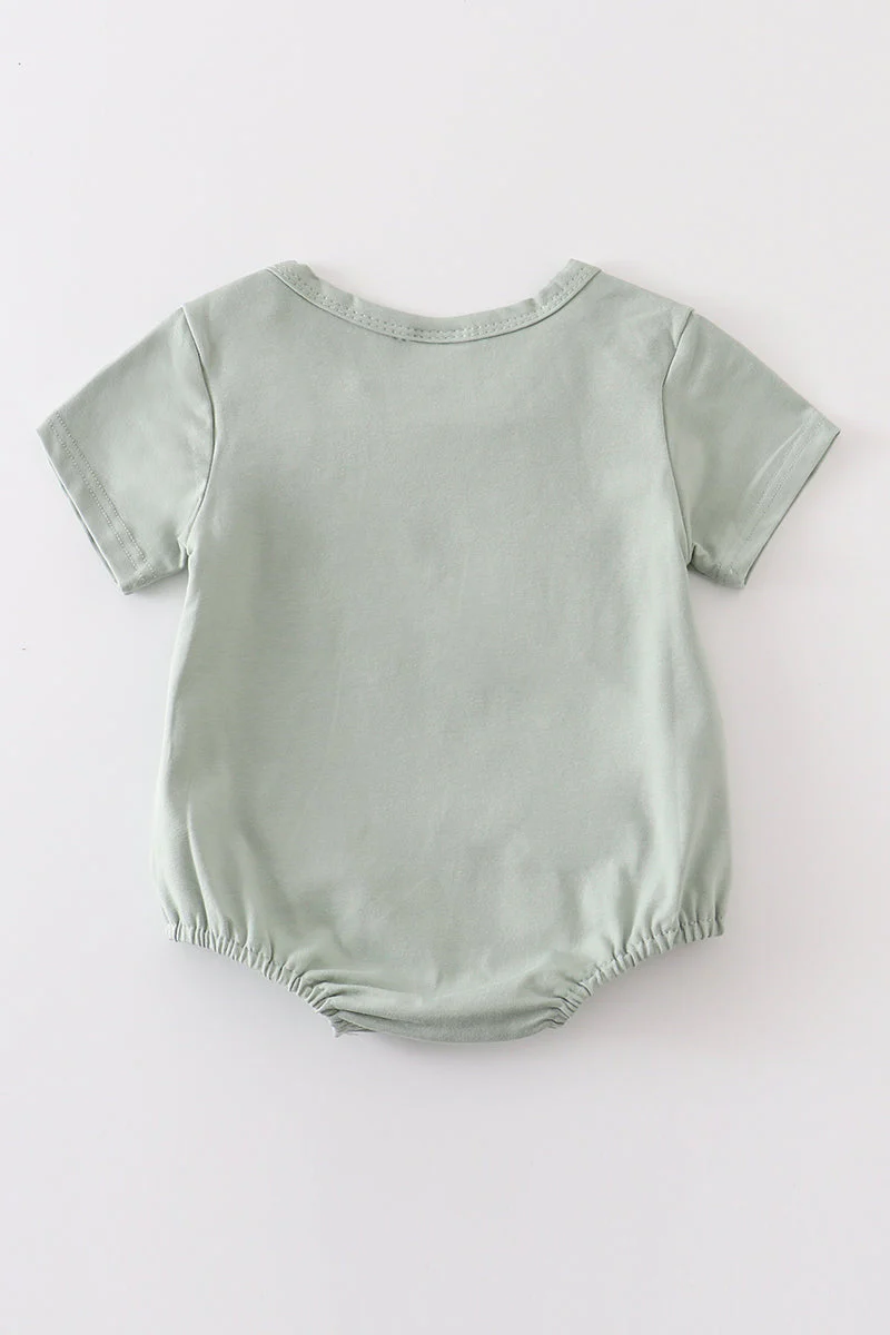 Sage blank basic t-shirt Adult Kids and baby bubble - Image 5