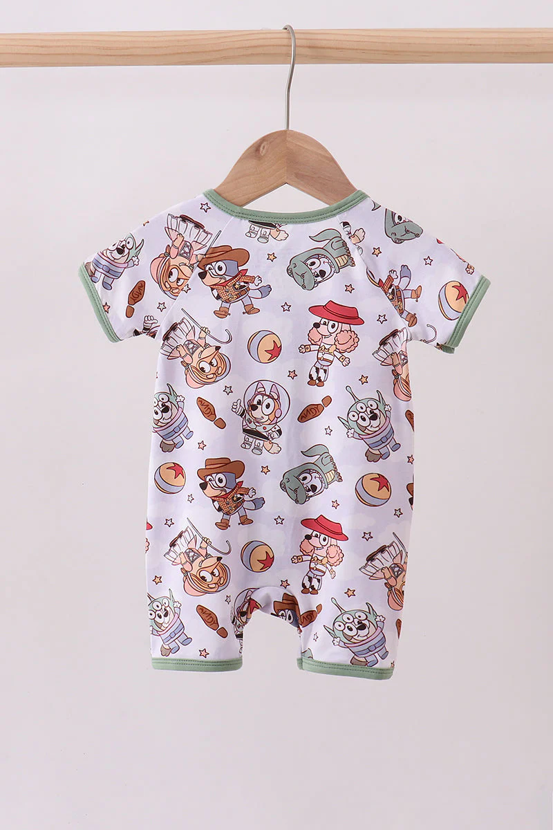 Sage character bamboo romper - Image 5