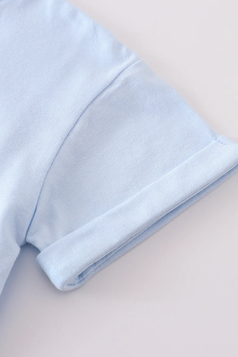 Premium Sky basic T-shirt - Image 3