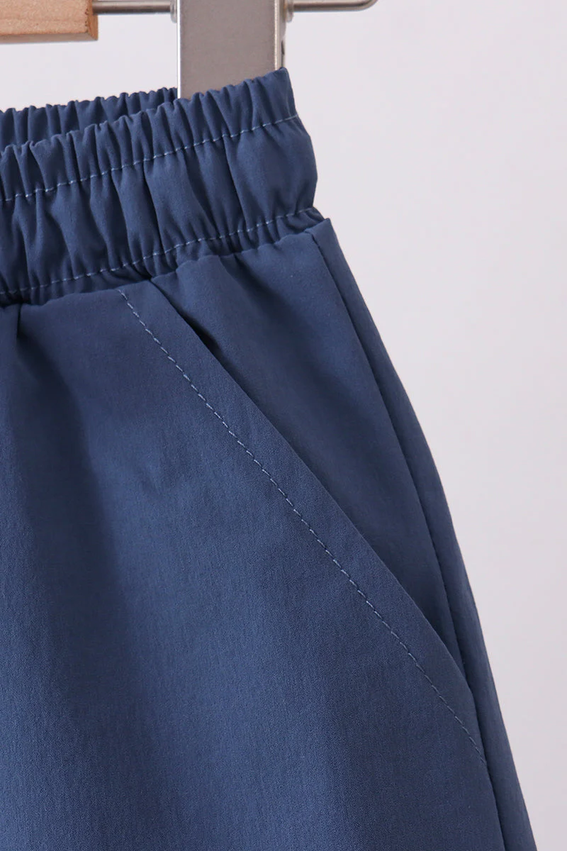 Slate blue pocket performance shorts - Image 2
