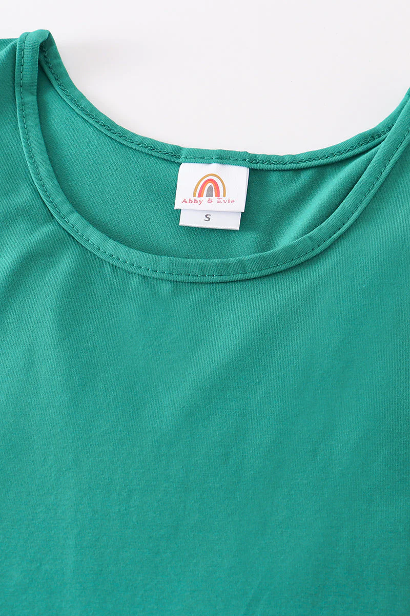 Teal blank basic kids teens adult tank top - Image 12