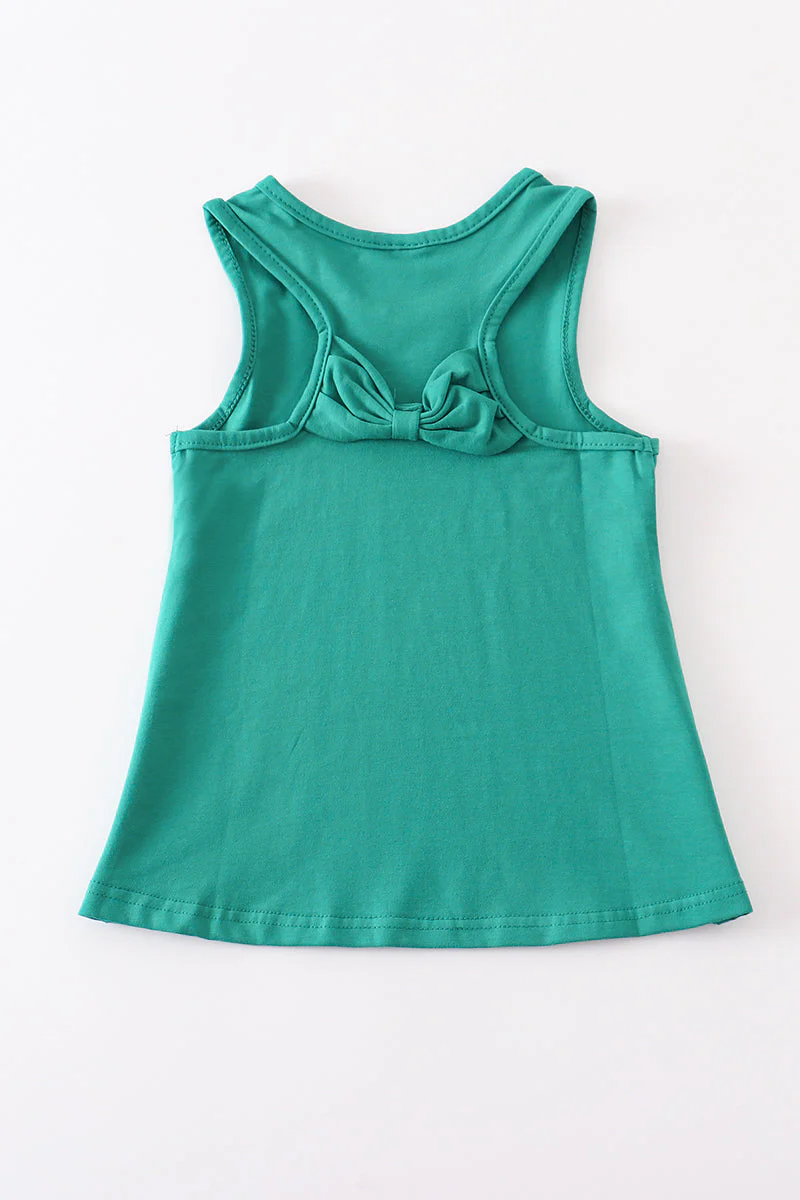 Teal blank basic kids teens adult tank top - Image 4