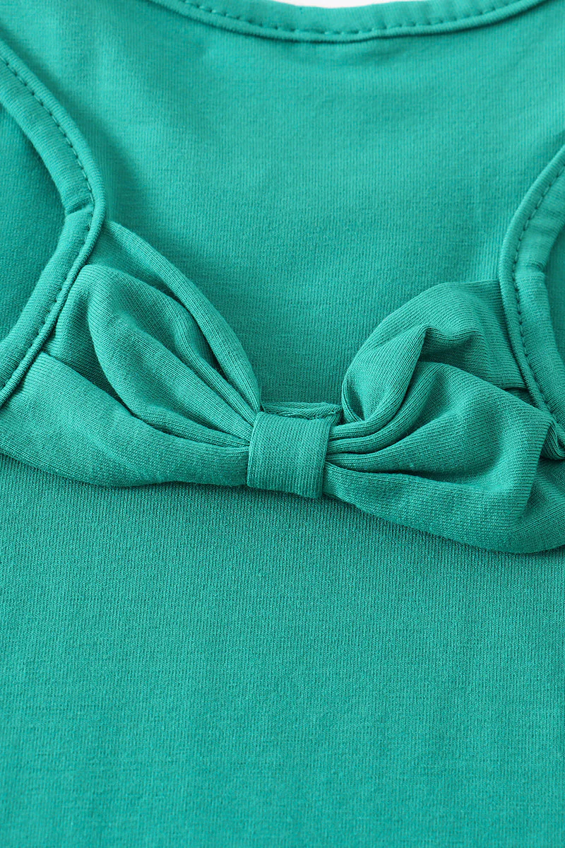 Teal blank basic kids teens adult tank top - Image 5