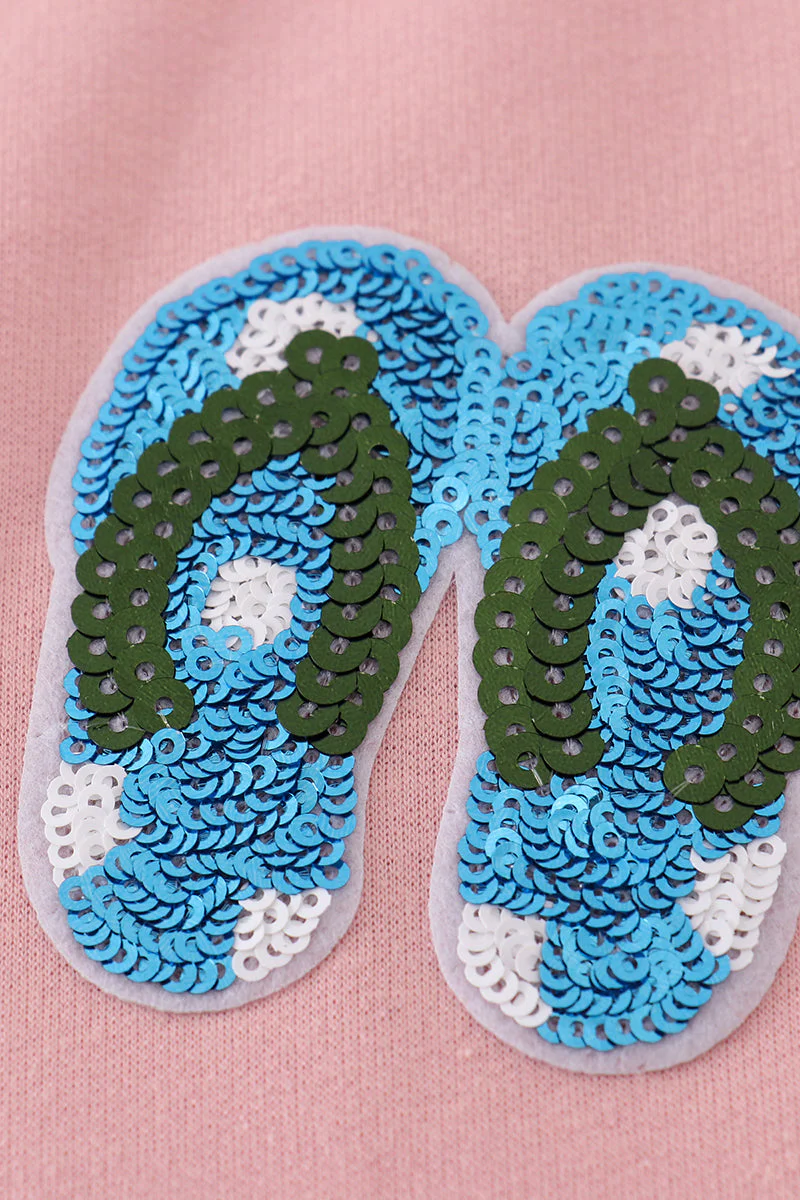 Teal slipper sequin mom&me dress - Image 4