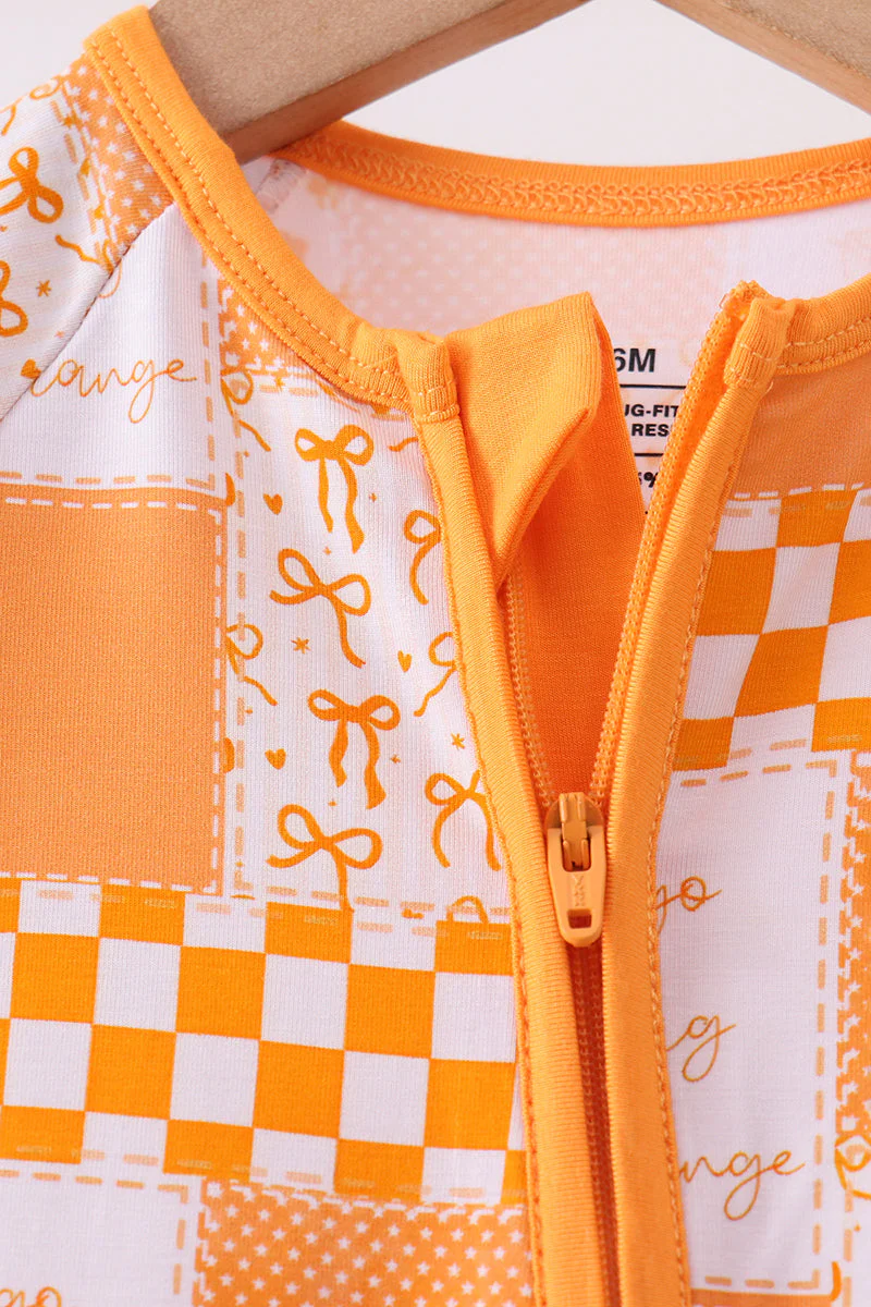 Tennessee floral checkered long sleeve bamboo romper - Image 3