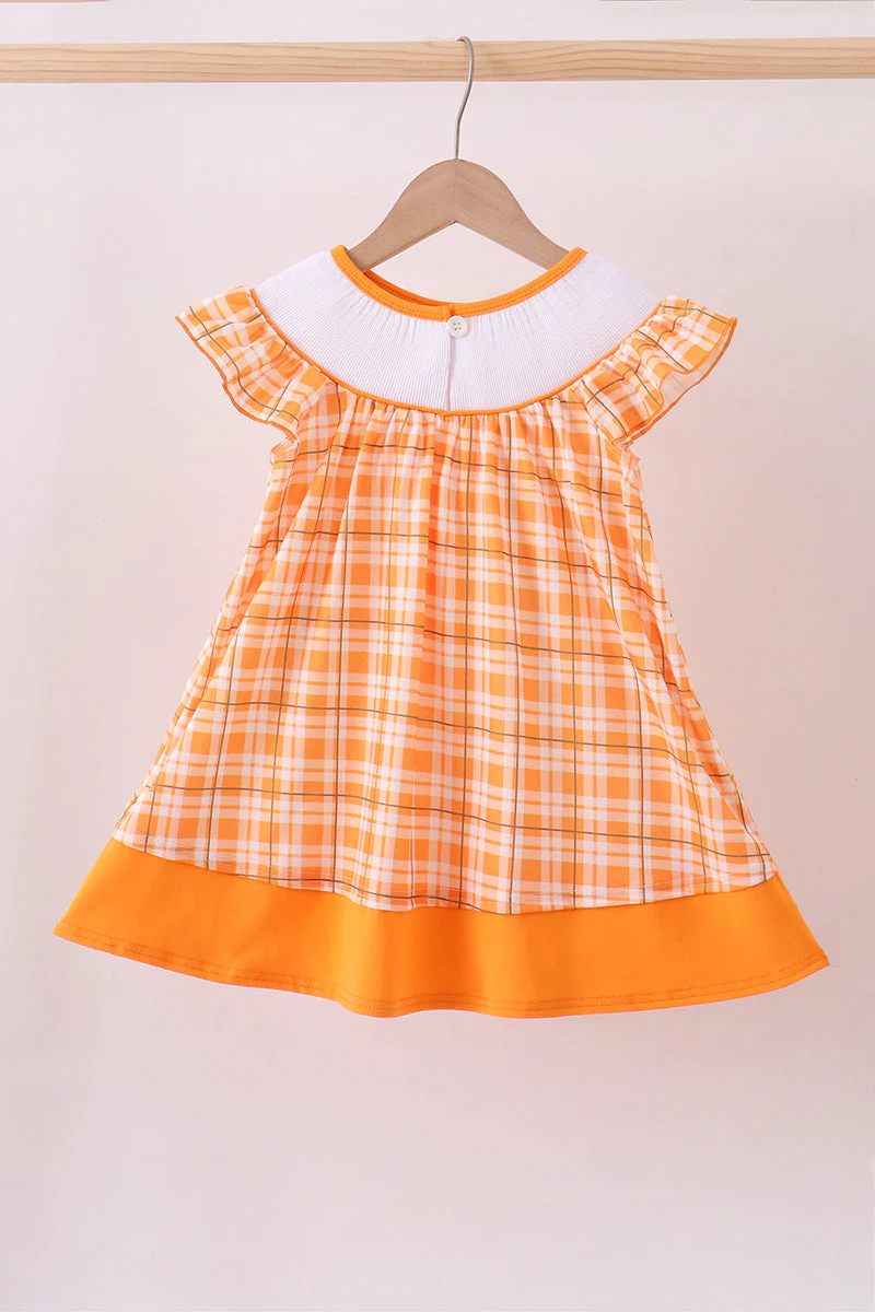 Tennessee Go vols smocked plaid dress - Image 5