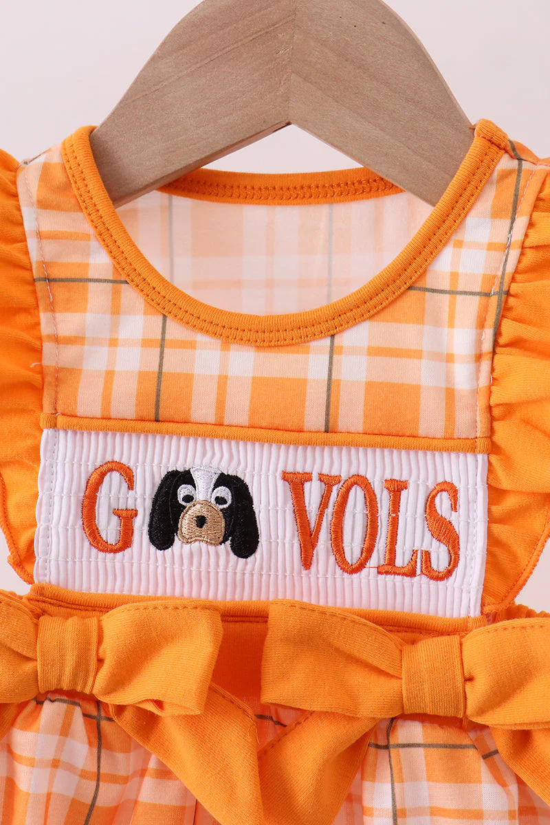 Tennessee Go vols smocked ruffle bubble - Image 2