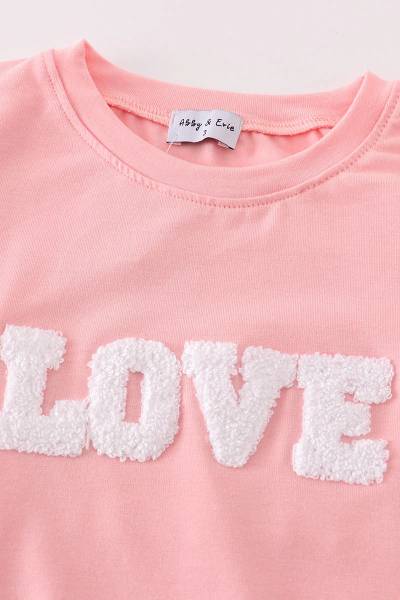 Valentine's day love french knot mom&me top - Image 5