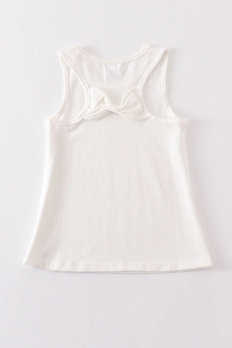 White blank basic kids teens adult tank top - Image 4