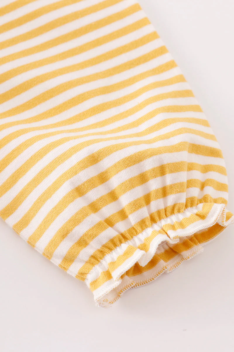 Platinum Yellow halloween print stripe dress - Image 5